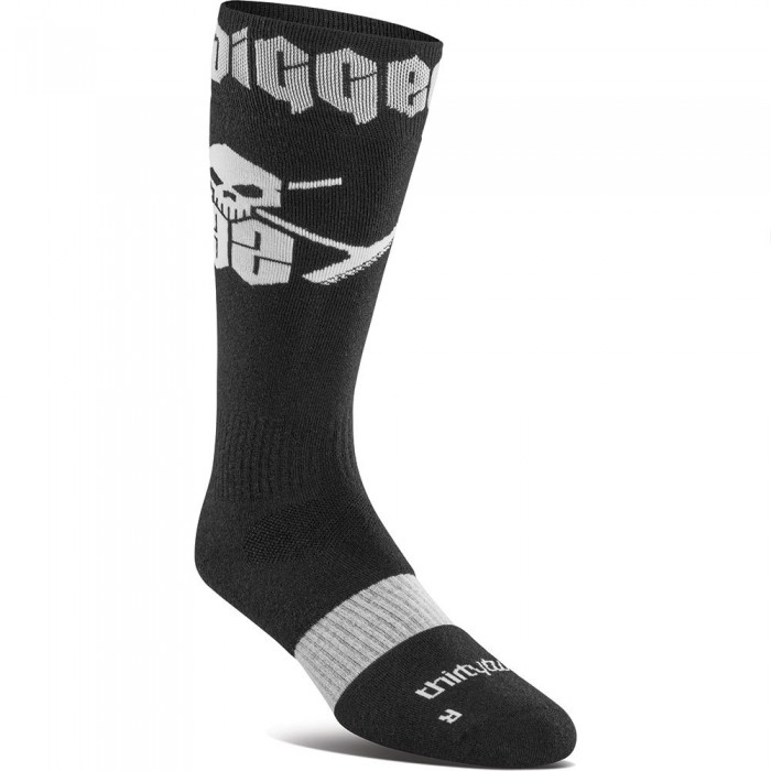 [해외]THIRTYTWO Diggers Merino 양말 5140366169 Black / White