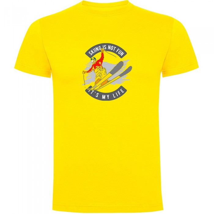 [해외]KRUSKIS 반소매 티셔츠 스키ing Is Not Fun 5140556550 Yellow