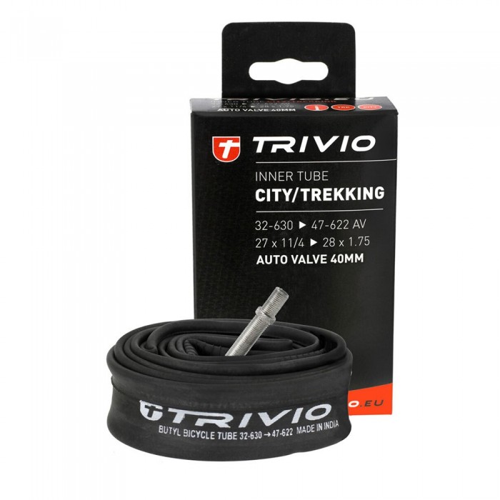 [해외]TRIVIO City Auto/Schrader 40mm 내부 튜브 1140576475 Black
