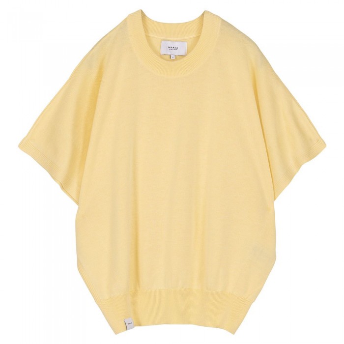 [해외]MAKIA 반팔 크루넥 스웨터 Mona Knit 140550380 Lemon