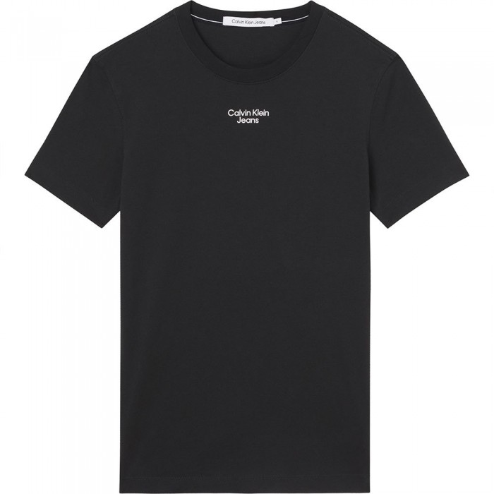 [해외]캘빈클라인 JEANS 티셔츠 Stacked 로고 138803428 Ck Black