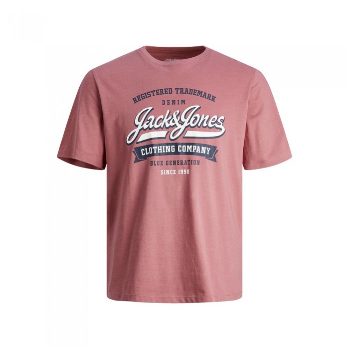 [해외]잭앤존스 로고 2 Col 반팔 티셔츠 140450984 Mesa Rose
