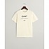 [해외]간트 로고 Script Printed 반팔 티셔츠 140565913 Cream