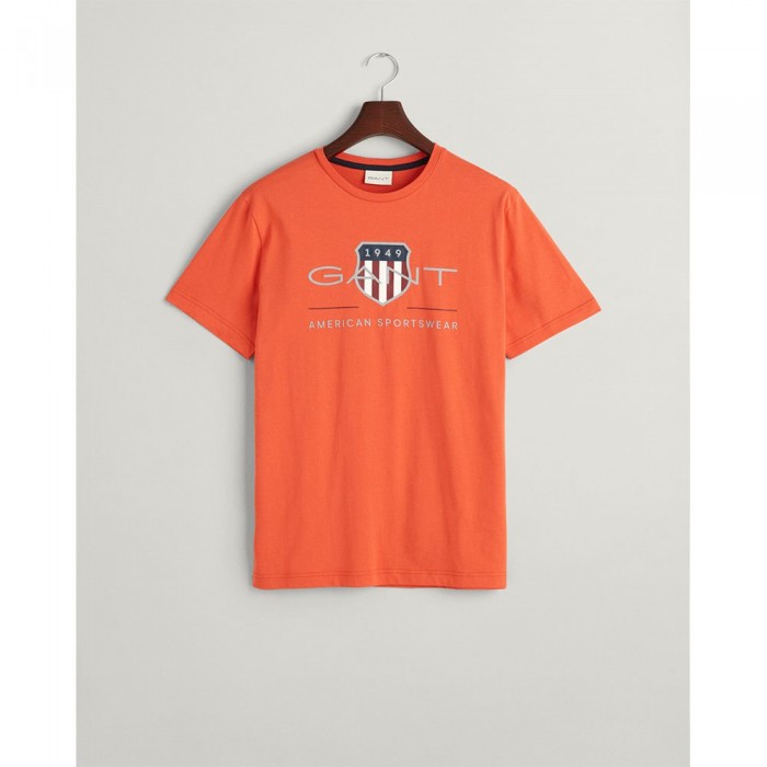 [해외]간트 Reg Archive Shield 반팔 티셔츠 140565936 Burnt Orange