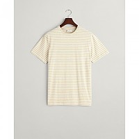 [해외]간트 Striped T-셔츠반팔 티셔츠 140566007 Silky Beige