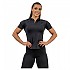 [해외]NEBBIA Zipper Intense Ultimate Gold Compression 반팔 베이스 레이어 4140564609 Black / Gold