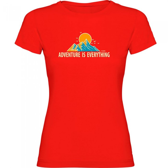 [해외]KRUSKIS Adventure Is Everything 반팔 티셔츠 4140578057 Red