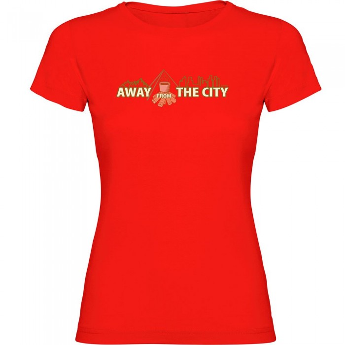 [해외]KRUSKIS Away From City 반팔 티셔츠 4140578115 Red