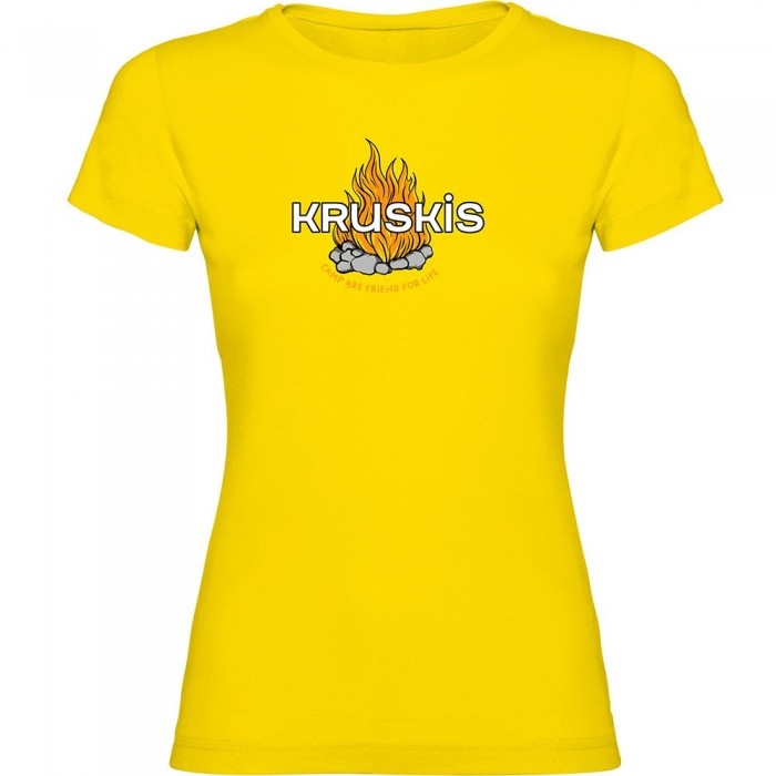 [해외]KRUSKIS Camp Friend 반팔 티셔츠 4140578411 Yellow