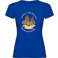 [해외]KRUSKIS Camp Is The Reason 반팔 티셔츠 4140578436 Royal Blue