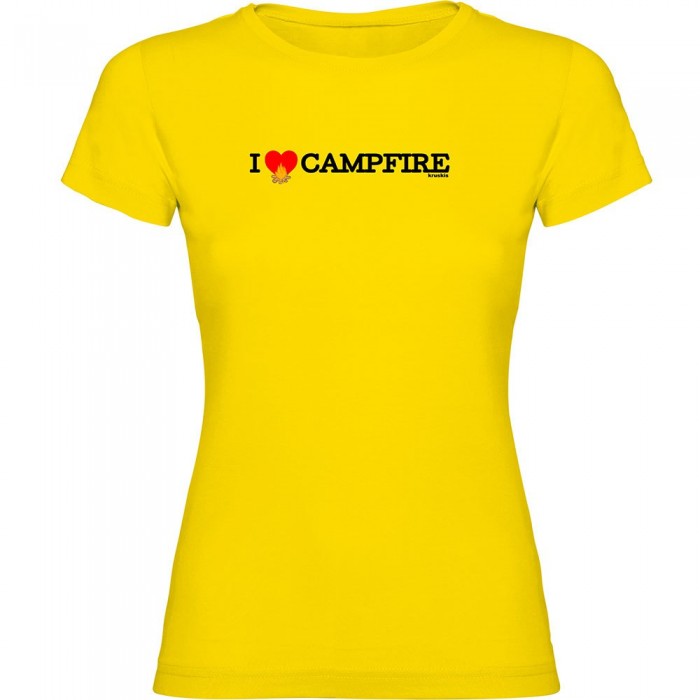 [해외]KRUSKIS I Love Campfire 반팔 티셔츠 4140578701 Yellow