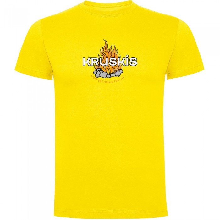 [해외]KRUSKIS Camp Friend 반팔 티셔츠 4140578410 Yellow