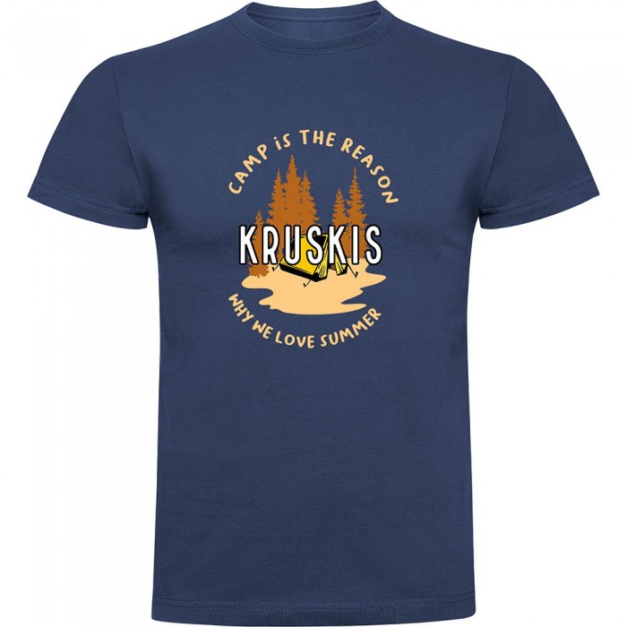 [해외]KRUSKIS Camp Is The Reason 반팔 티셔츠 4140578428 Denim Blue