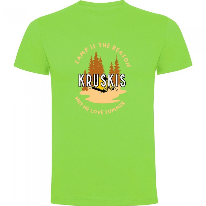 [해외]KRUSKIS Camp Is The Reason 반팔 티셔츠 4140578431 Light Green