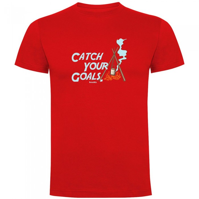 [해외]KRUSKIS Catch Your Goals 반팔 티셔츠 4140578491 Red