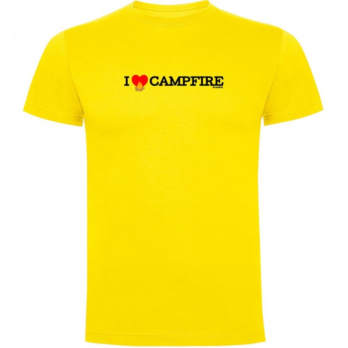 [해외]KRUSKIS I Love Campfire 반팔 티셔츠 4140578700 Yellow