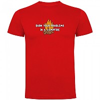 [해외]KRUSKIS Burn Your 프로blems 반팔 티셔츠 4140578259 Red