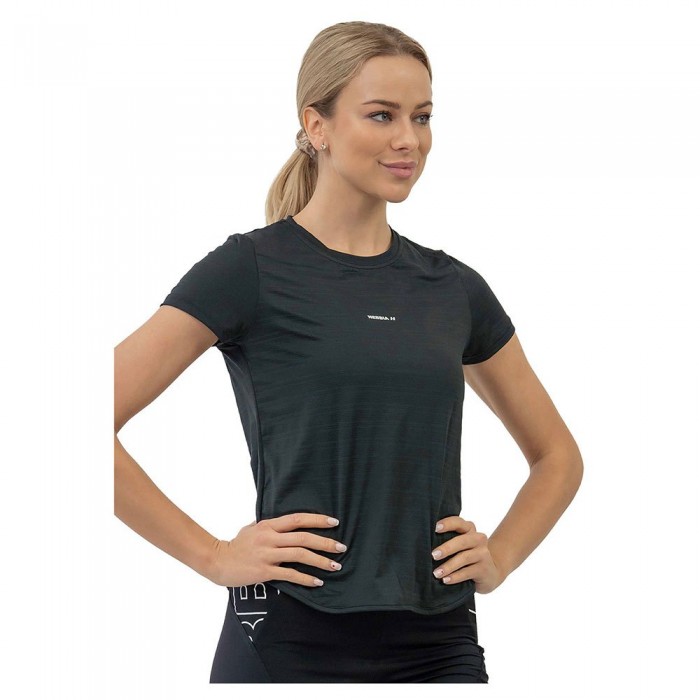 [해외]NEBBIA 반소매 티셔츠 Fit 액티브wear “에어y” With Reflective 로고 438 7140564637 Black