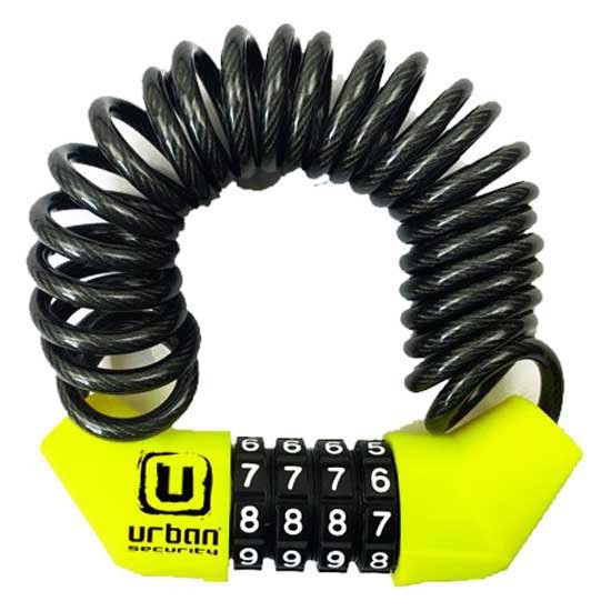 [해외]URBAN SECURITY 케이블 잠금 장치 UR446 1140512735 Black / Yellow
