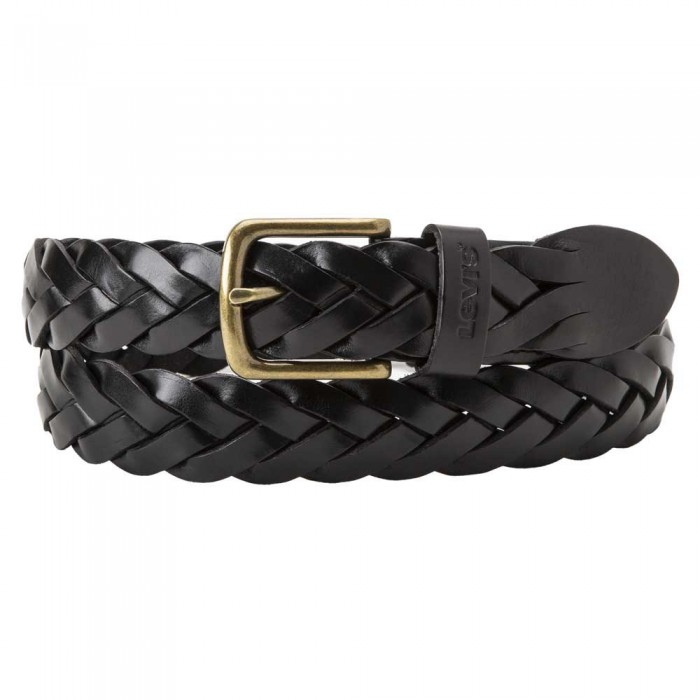 [해외]리바이스 FOOTWEAR 벨트 Leather Braid 140591608 Regular Black