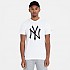 [해외]뉴에라 MLB Regular New York Yankees 반팔 티셔츠 139860538 White
