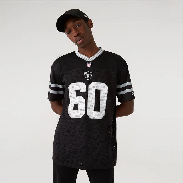 [해외]뉴에라 NFL Mesh Las Vegas Raiders 반팔 티셔츠 139860658 Black