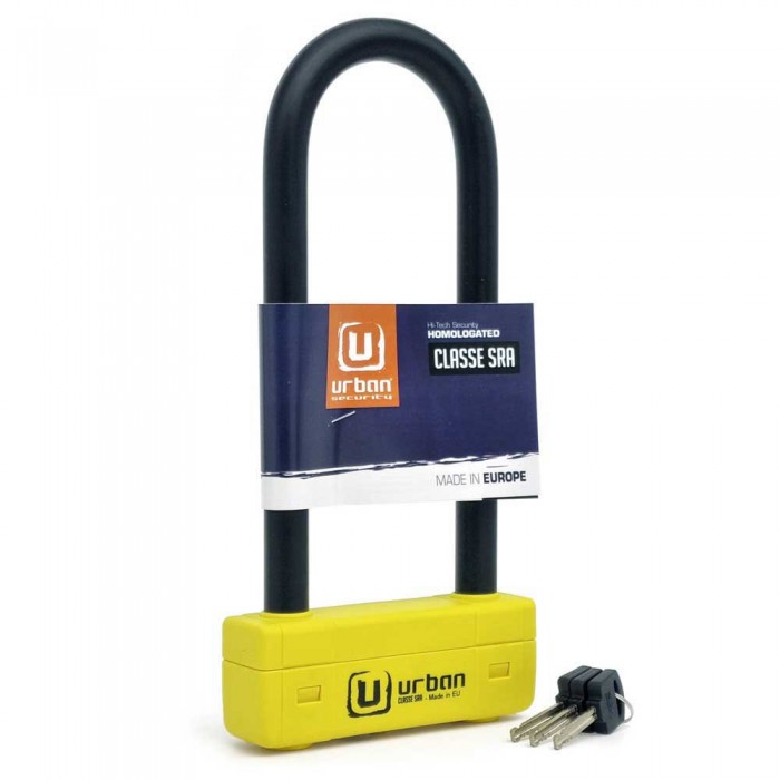 [해외]URBAN SECURITY UR85250Y U자물쇠 9140512749 Yellow