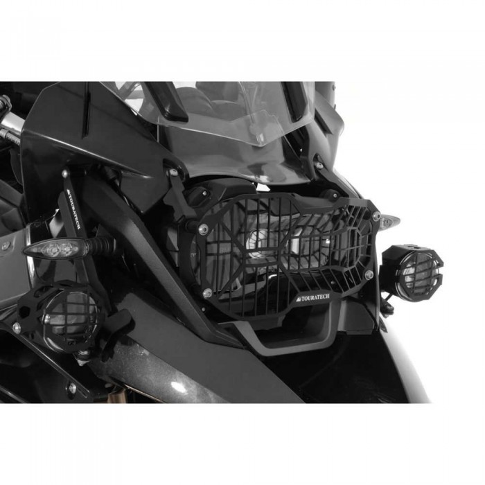 [해외]투라텍 BMW R1250GS/R1200GS 2013년부터 LED 스테인리스 스틸 헤드라이트 프로텍터 포함 9140509750 Black
