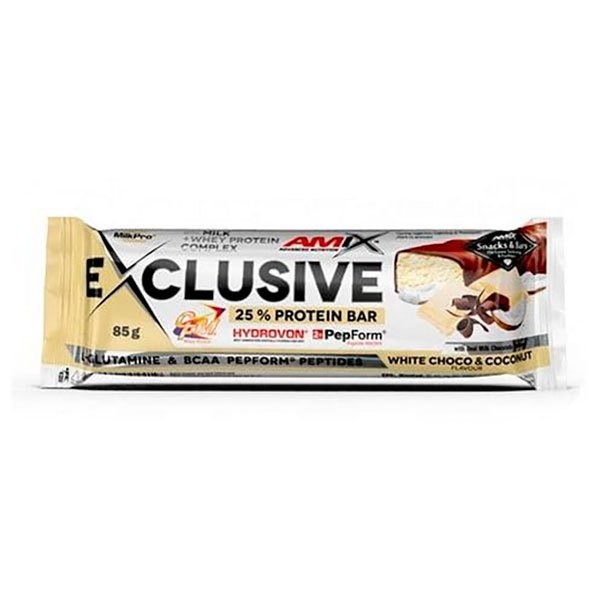 [해외]AMIX 단백질 Exclusive 40g 하얀 초콜릿 그리고 코코넛 에너지 술집 14138335046 Red