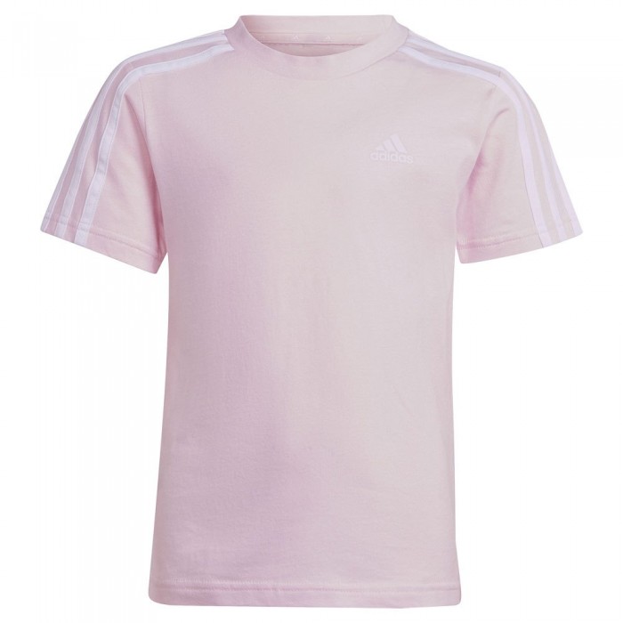 [해외]아디다스 스트라이프 반팔 티셔츠 Cotton 3 15140529767 Clear Pink / White