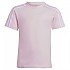 [해외]아디다스 스트라이프 반팔 티셔츠 Cotton 3 15140529767 Clear Pink / White
