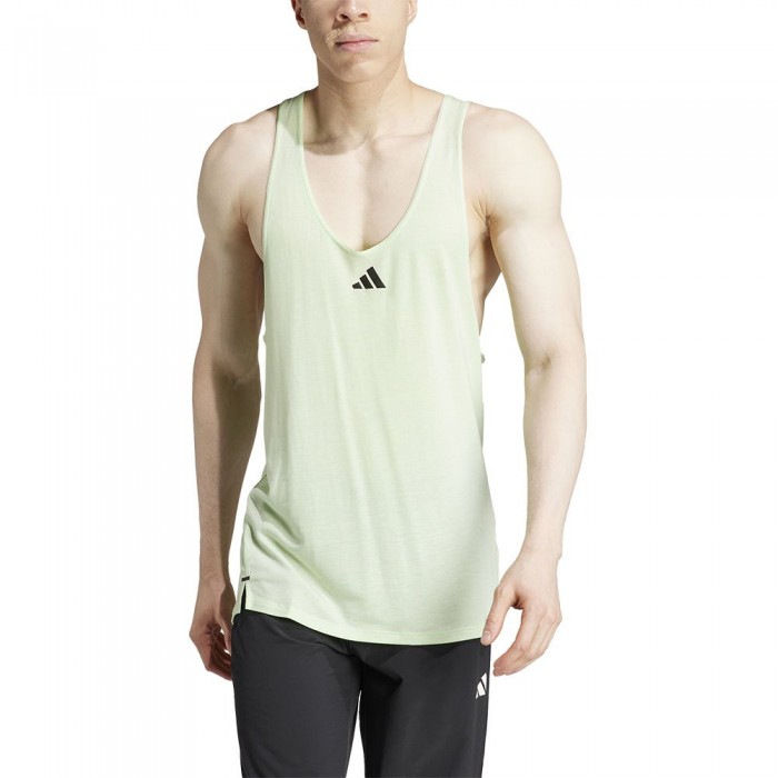 [해외]아디다스 Workout Stringer 민소매 티셔츠 7140502482 Semi Green Spark / Black