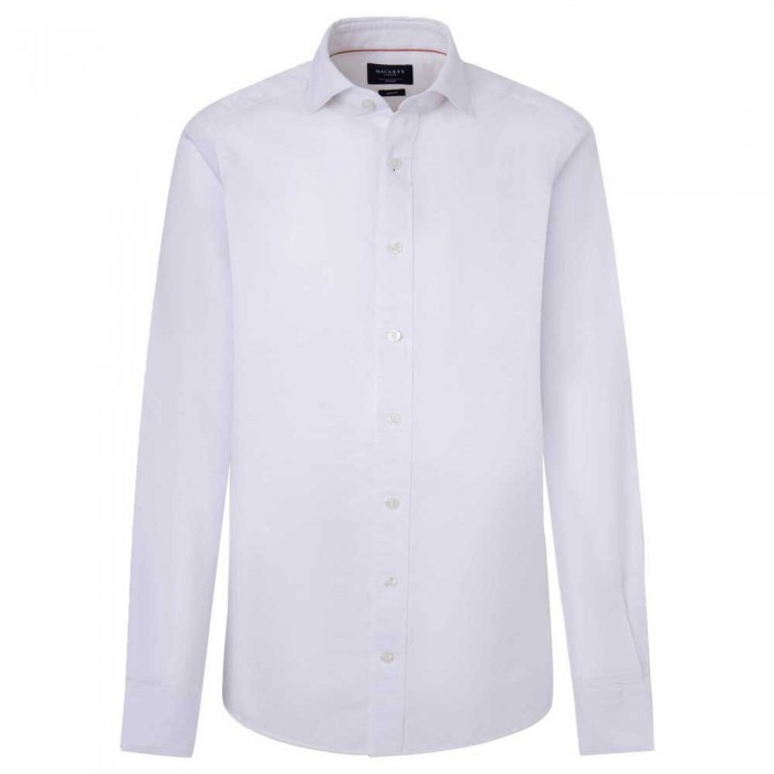 [해외]해켓 긴 소매 셔츠 Melange Cotton 라인n 140507208 White