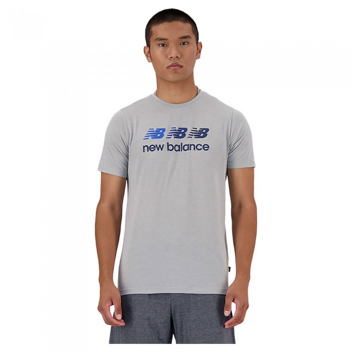 [해외]뉴발란스 Sport Essentials Heathertech Graphic 반팔 티셔츠 140541732 Athletic Grey