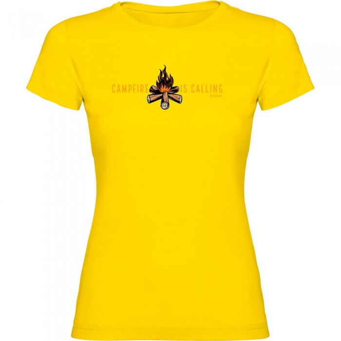 [해외]KRUSKIS Campfire Is Calling 반팔 티셔츠 4140613606 Yellow