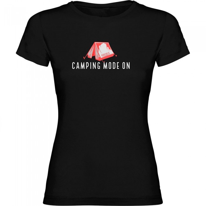 [해외]KRUSKIS Camping Mode On 반팔 티셔츠 4140613620 Black