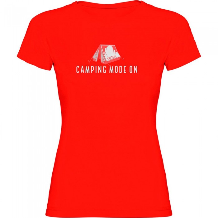 [해외]KRUSKIS Camping Mode On 반팔 티셔츠 4140613630 Red