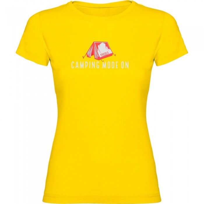 [해외]KRUSKIS Camping Mode On 반팔 티셔츠 4140613636 Yellow