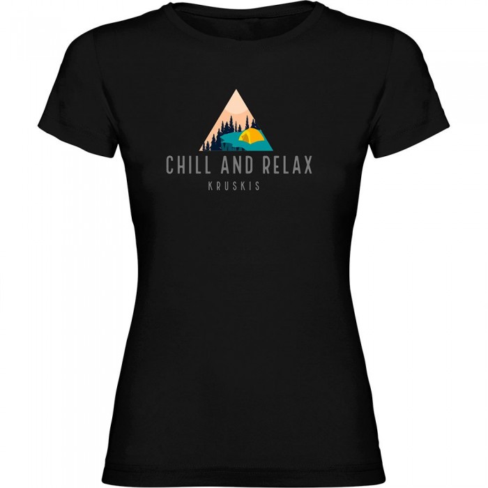 [해외]KRUSKIS Chill And Relax 반팔 티셔츠 4140613678 Black