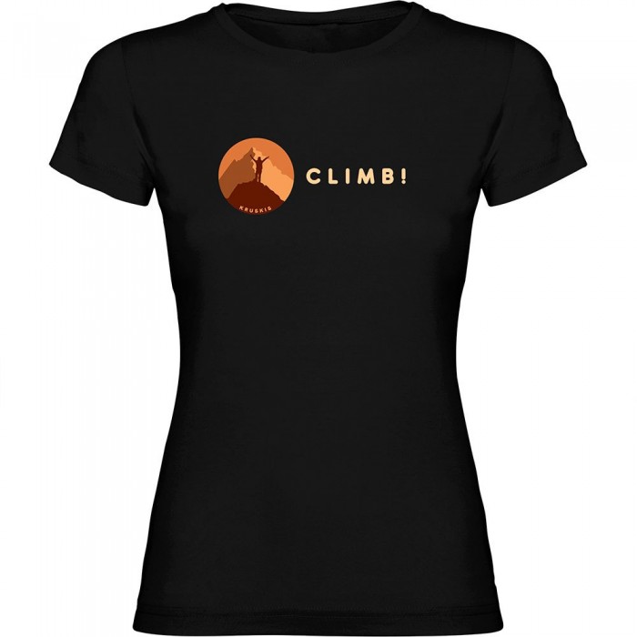 [해외]KRUSKIS Climb! 반팔 티셔츠 4140613706 Black