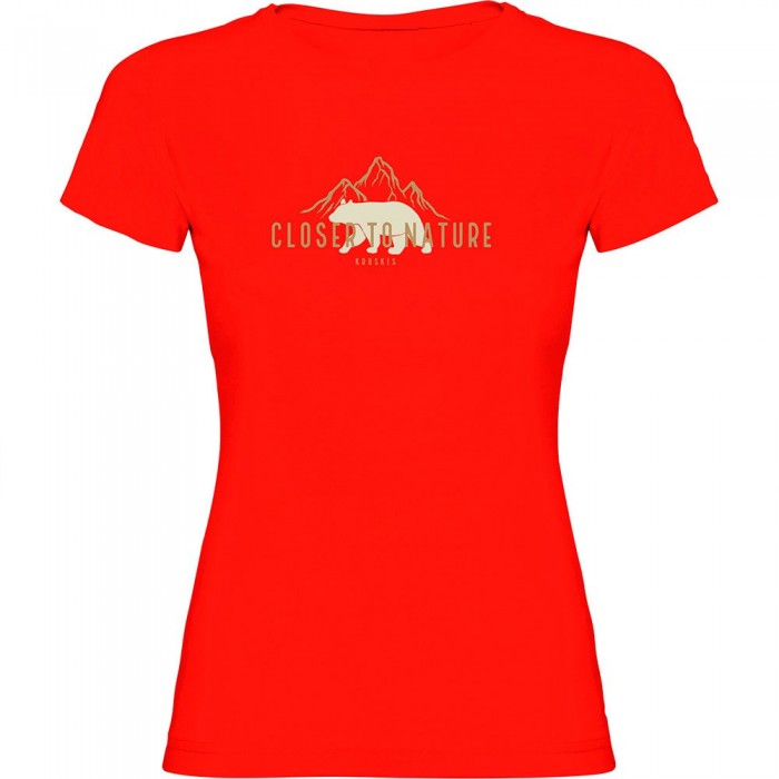 [해외]KRUSKIS Closer To Nature 반팔 티셔츠 4140613746 Red