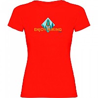 [해외]KRUSKIS Enjoy 하이킹 반팔 티셔츠 4140613832 Red