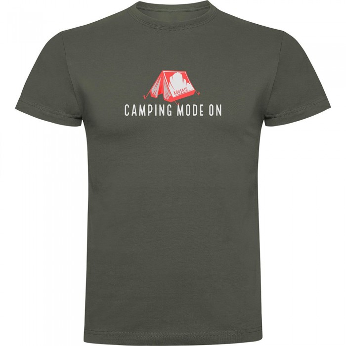 [해외]KRUSKIS Camping Mode On 반팔 티셔츠 4140613621 Dark Army Green