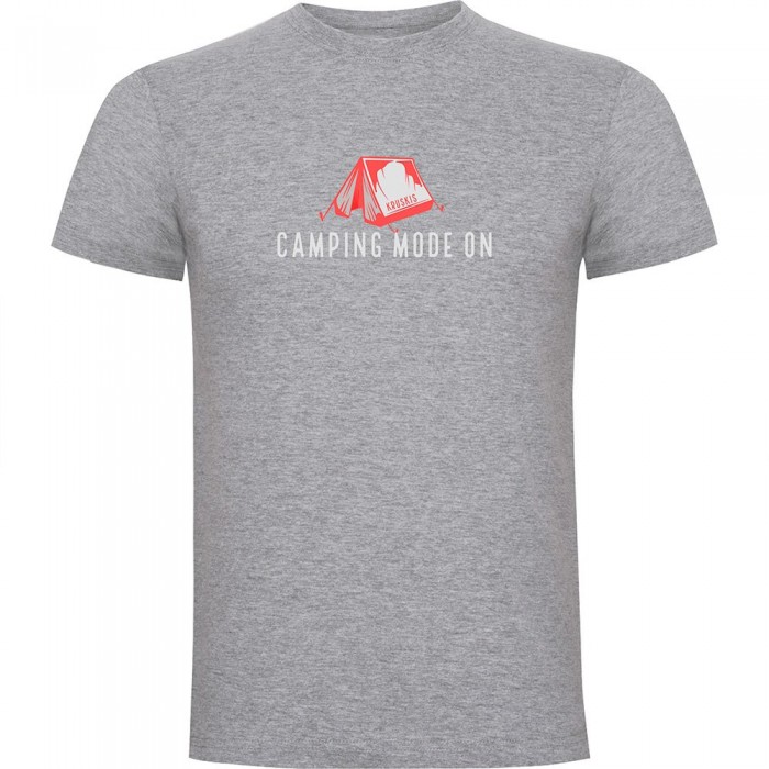 [해외]KRUSKIS Camping Mode On 반팔 티셔츠 4140613626 Heather Grey
