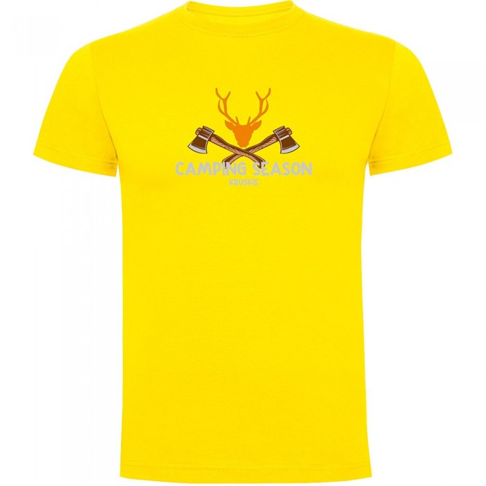 [해외]KRUSKIS Camping Season 반팔 티셔츠 4140613665 Yellow