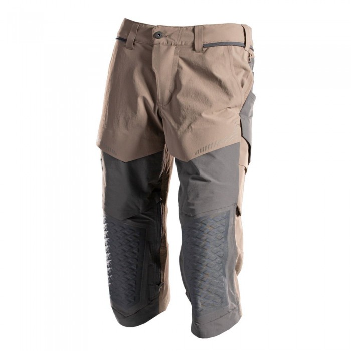 [해외]MASCOT Knee Pad 포켓s Customized 22249 3/4 바지 4140537547 Dark Sand / Stone Grey
