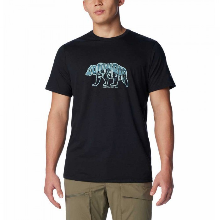 [해외]컬럼비아 Rockaway River™ 반팔 티셔츠 4140574933 Black / Bearly Stroll