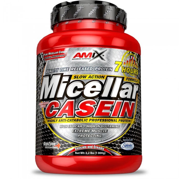 [해외]AMIX 단백질 딸기 Micellar Casein 1kg 12140502733 Red / Grey