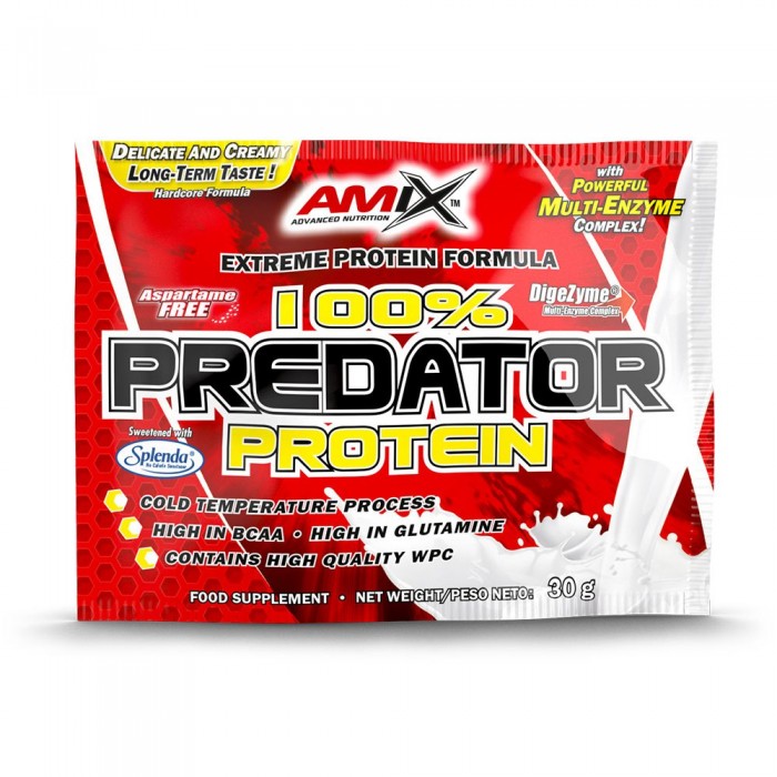 [해외]AMIX 유청 단백질 단일 복용량 바나나 Predator 30gr 12140502761 Red