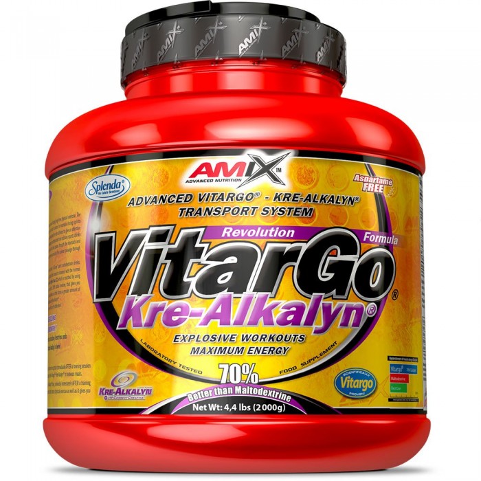 [해외]AMIX 탄수화물 & 크레아틴 레몬 VitarGo + Kre-Alkalyn 2kg 12140502793 Red / Orange